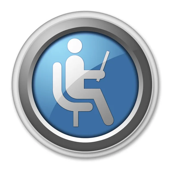 Icon, Button, Pictogram Waiting Room — Stock Photo, Image