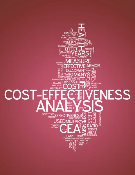 Analisi costi-efficacia di Word Cloud — Foto Stock