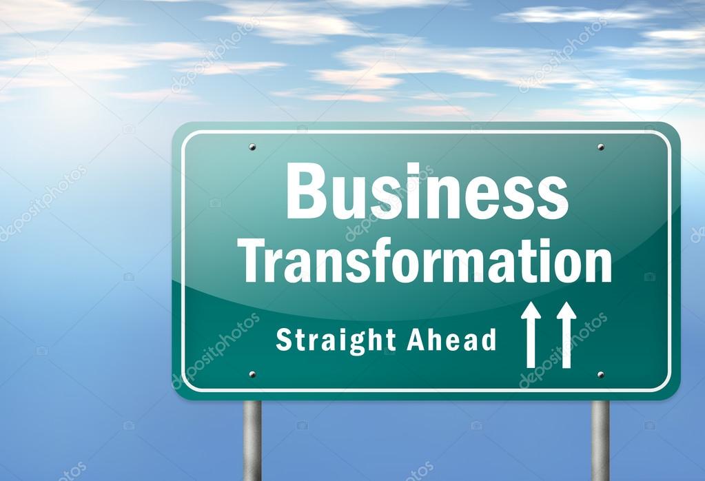 Highway Signpost Business Transformation