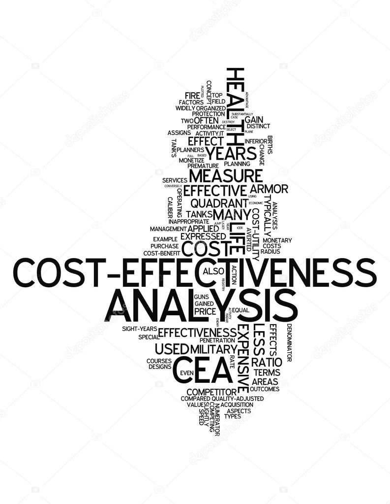 Word Cloud CostEffectiveness Analysis Stock Photo by ©mindscanner 58348453