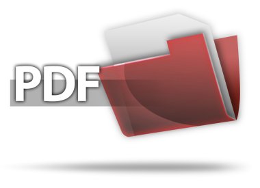 3D stil klasör simgesi Pdf