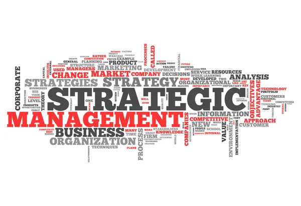 Word Cloud Strategic Management — Stock Photo, Image