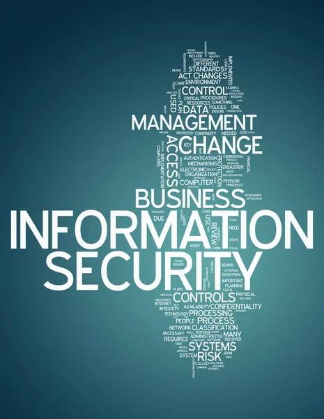 Word Cloud Seguridad de la información — Foto de Stock
