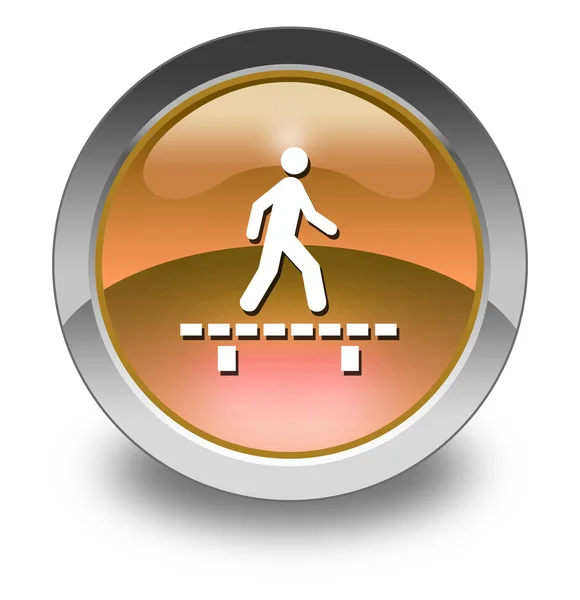 Pictogram, knop, Pictogram Boardwalk — Stockfoto