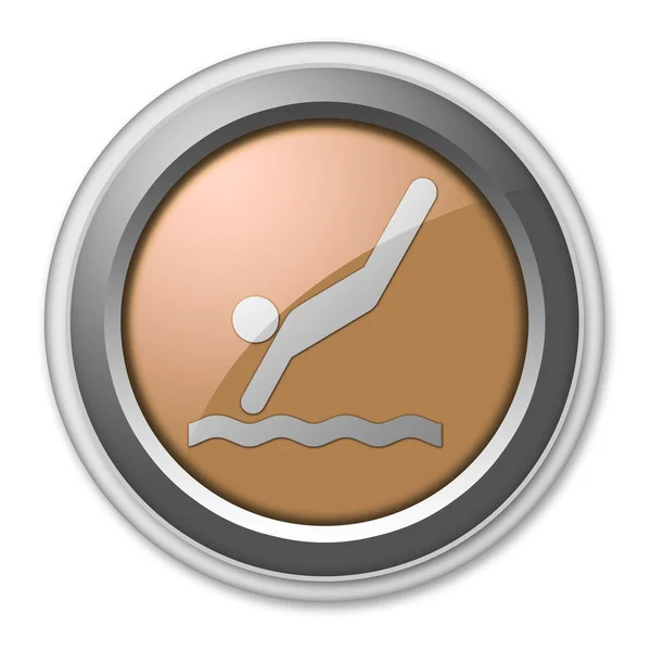 Icon, Button, Pictogram Diving — Stock Photo, Image