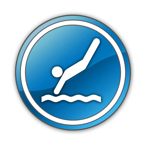 Icon, Button, Pictogram Diving — Stock Photo, Image