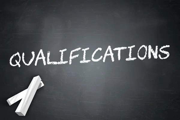 Blackboard Qualifications — Stock Photo, Image