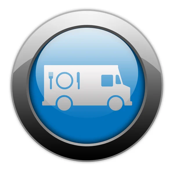 Ikony, tlačítka, piktogram potravin Truck — Stock fotografie