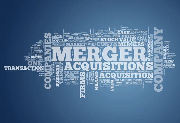 Word Cloud Merger & Acquisitions — Stock Photo, Image