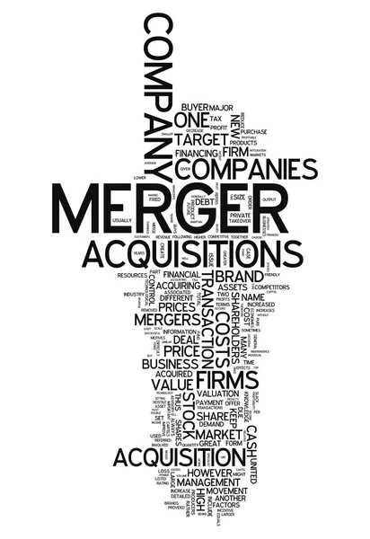 Word Cloud Merger & Acquisitions — Stock Photo, Image