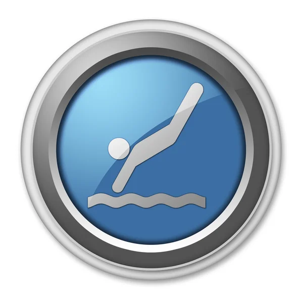 Ikon, knapp, piktogram dykning — Stockfoto
