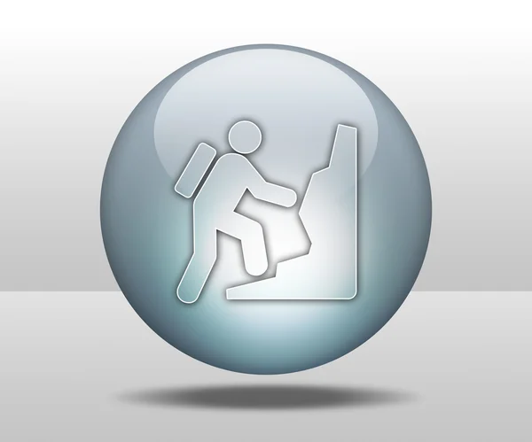 Icon, Button, Pictogram Climbing — Stock Photo, Image