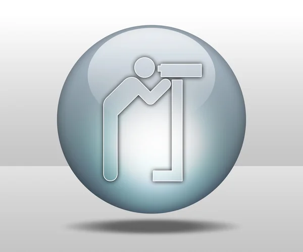 Icon, Button, Pictogram Viewing Area — Stock Photo, Image