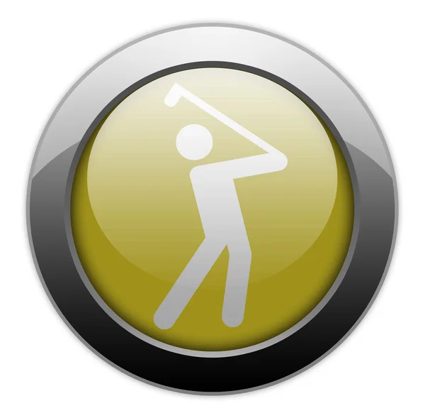 Icono, Botón, Pictograma de golf —  Fotos de Stock