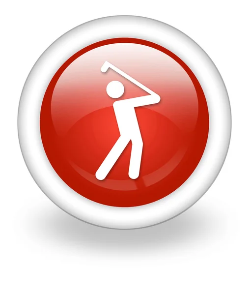Sembol simge, düğme, Golf — Stok fotoğraf
