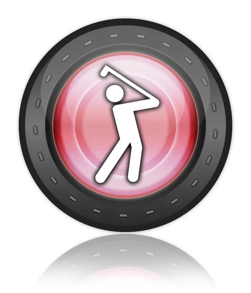 Icon, Button, Pictogram Golfing — Stock Photo, Image