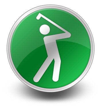 Sembol simge, düğme, Golf