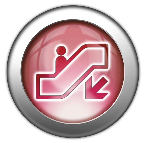 Icon, Button, Pictogram Escalator Down — Stock Photo, Image