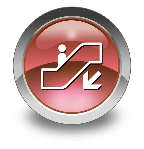 Иконка, кнопка, эскалатор пиктограмм — стоковое фото