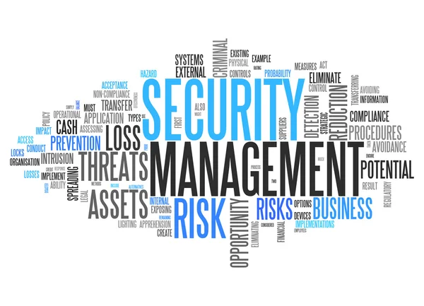 Słowo Cloud Security Management — Zdjęcie stockowe