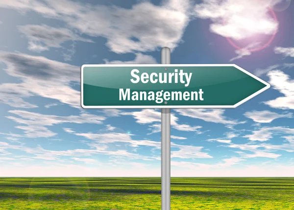 Signpost Security Management — Stockfoto