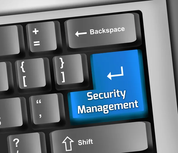 Tastatur Illustration Sikkerhed Management - Stock-foto