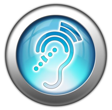 Simge, düğme, piktogram işitme Impairrment