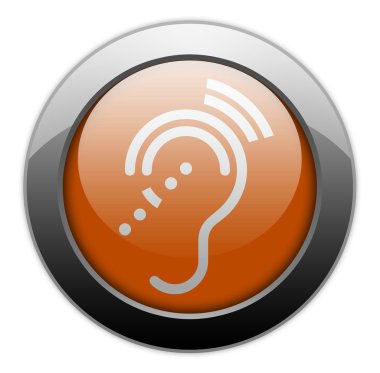 Simge, düğme, piktogram işitme Impairrment