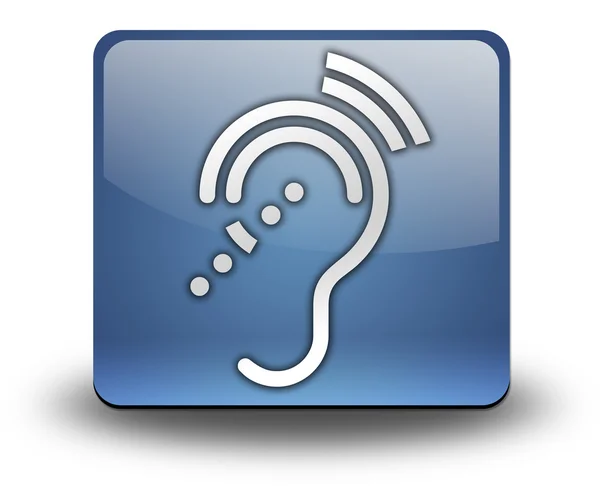 Ikony, tlačítka, piktogram sluchu Impairrment — Stock fotografie