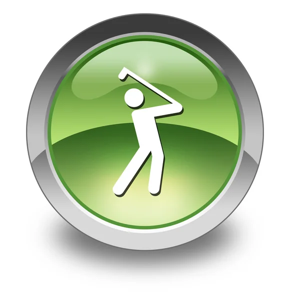 Ikon, knapp, piktogram Golf — Stockfoto