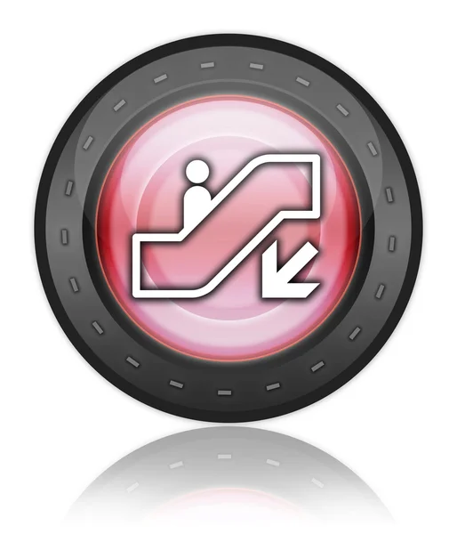 Icon, Button, Pictogram Escalator Down — Stock Photo, Image