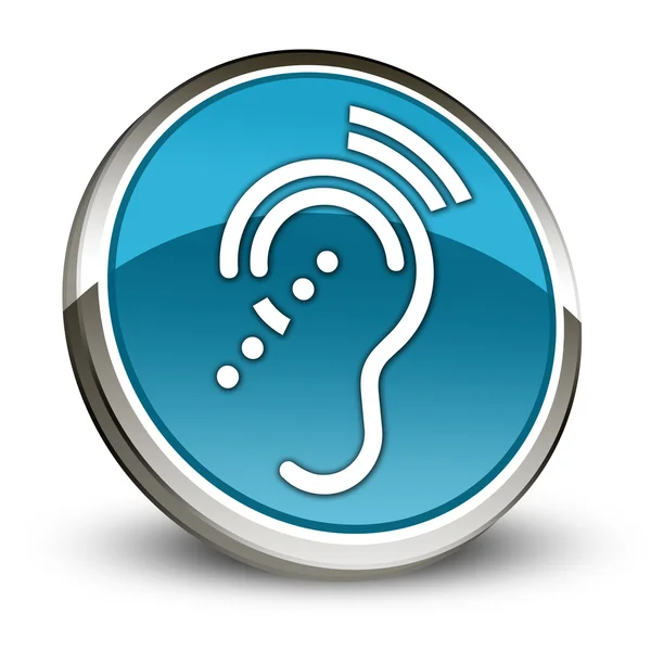 Icon, Button, Pictogram Hearing Impairrment — Stock Photo, Image