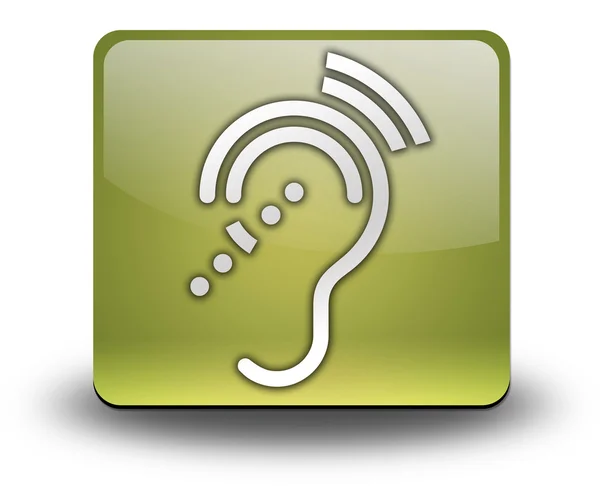 Icône, bouton, pictogramme Déficience auditive — Photo