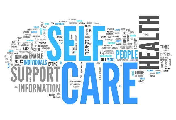 Word Cloud Self Care — Stock Photo, Image