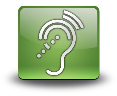 Simge, düğme, piktogram işitme Impairrment
