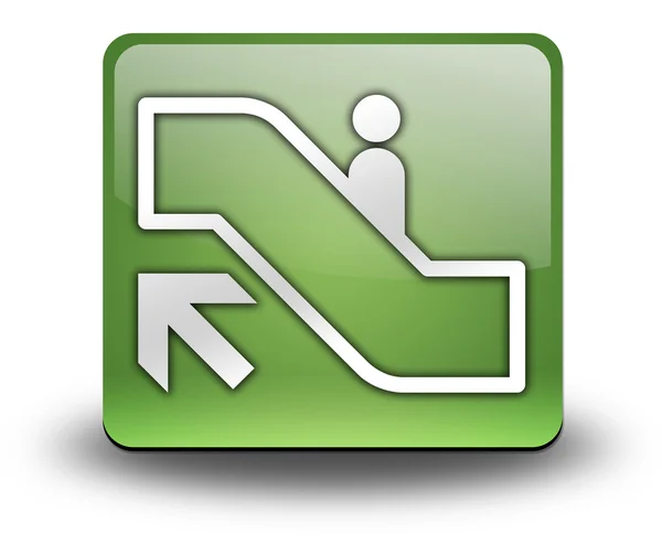 Ikony, tlačítka, piktogram eskalátoru nahoru — Stock fotografie