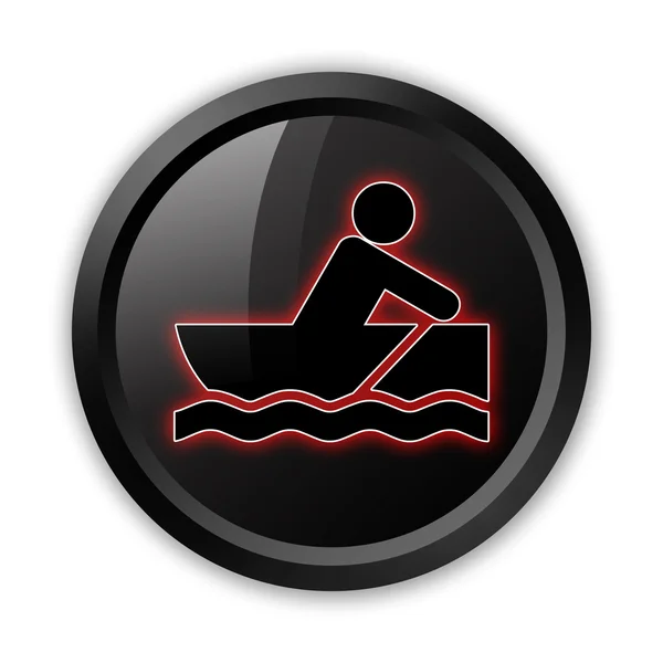 Icon, Button, Pictogram Rowboating — Stock Photo, Image