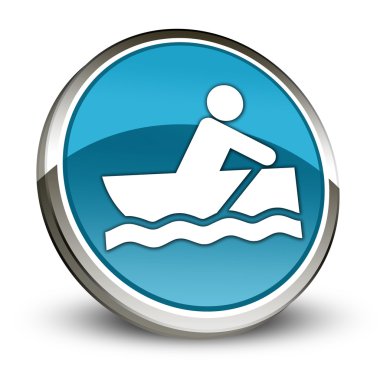 Simge, düğme, piktogram Rowboating