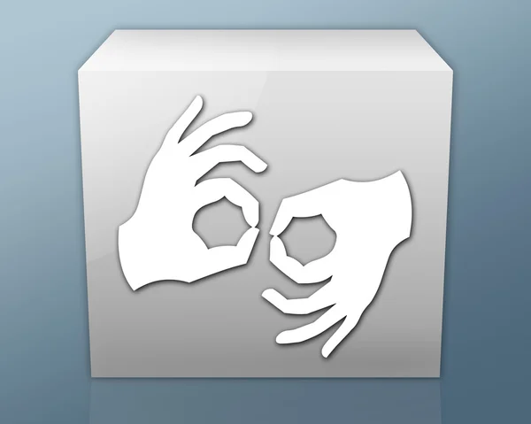 Icon, Button, Pictogram Sign Language — Stock Photo, Image