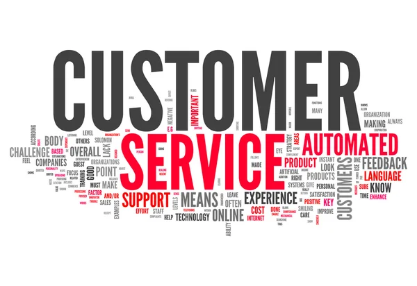 Word Cloud Customer Service — Stock Photo, Image