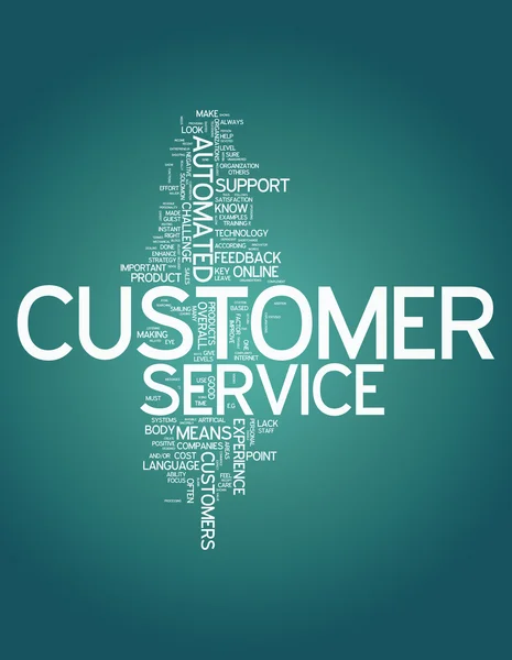 Word Cloud Customer Service — Stock Photo, Image