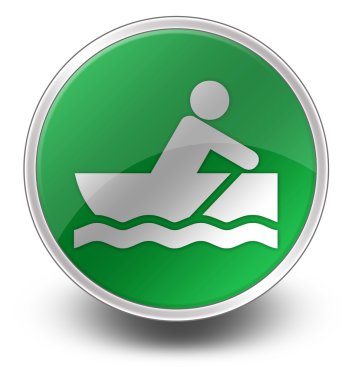 Simge, düğme, piktogram Rowboating