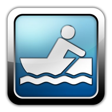 Simge, düğme, piktogram Rowboating