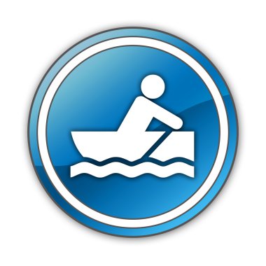 Simge, düğme, piktogram Rowboating