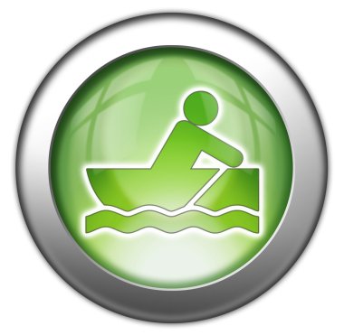 Simge, düğme, piktogram Rowboating