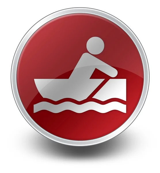 Ikony, tlačítka, piktogram Rowboating — Stock fotografie
