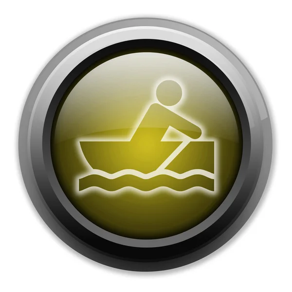 Icon, Button, Pictogram Rowboating — Stock Photo, Image