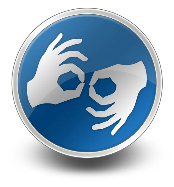 Icon, Button, Pictogram Sign Language — Stock Photo, Image