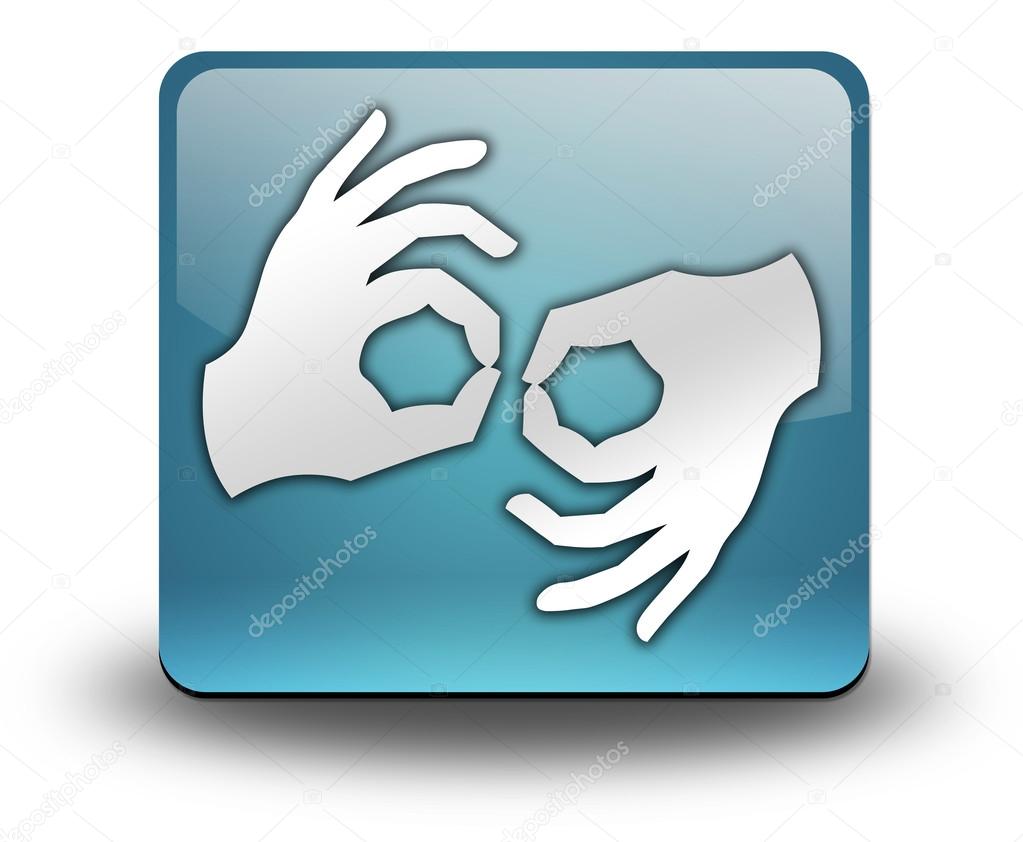 Icon, Button, Pictogram Sign Language