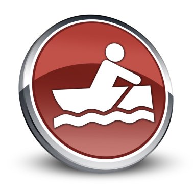 Simge, düğme, piktogram Rowboating